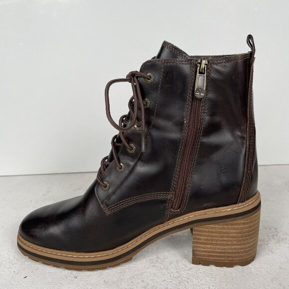 Timberland Sienna Ankle Booties Womens 8 Water Resistant Side Zip - Picture 5 of 10